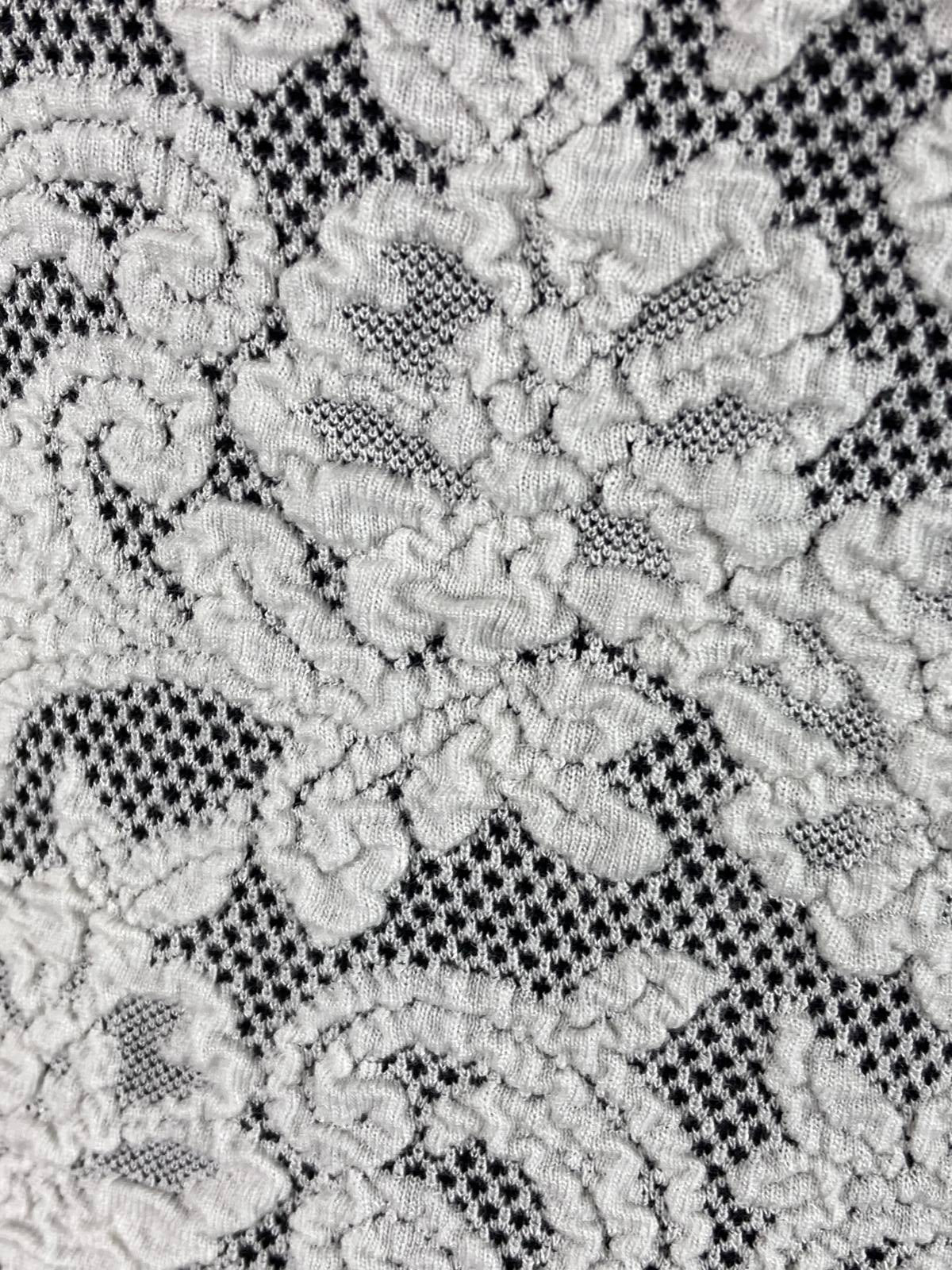 Abercrombie & Fitch Mini Dress White Size M Lace/Crocheted Overlay on Black