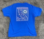 Columbia California Graphic T Shirt Mens Blue The Golden State Cotton Tee Top XL
