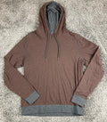 Robert Barakett Mosley Pullover Hoodie Men's Brown Gray Cotton Sz XL