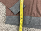 Robert Barakett Mosley Pullover Hoodie Men's Brown Gray Cotton Sz XL