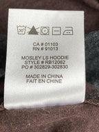 Robert Barakett Mosley Pullover Hoodie Men's Brown Gray Cotton Sz XL