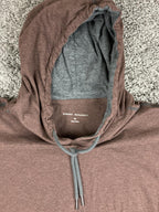 Robert Barakett Mosley Pullover Hoodie Men's Brown Gray Cotton Sz XL