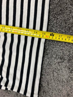 Tommy Bahama Dress Black White Striped Lace-Up Pockets Tank Women’s Small