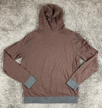 Robert Barakett Mosley Pullover Hoodie Men's Brown Gray Cotton Sz XL
