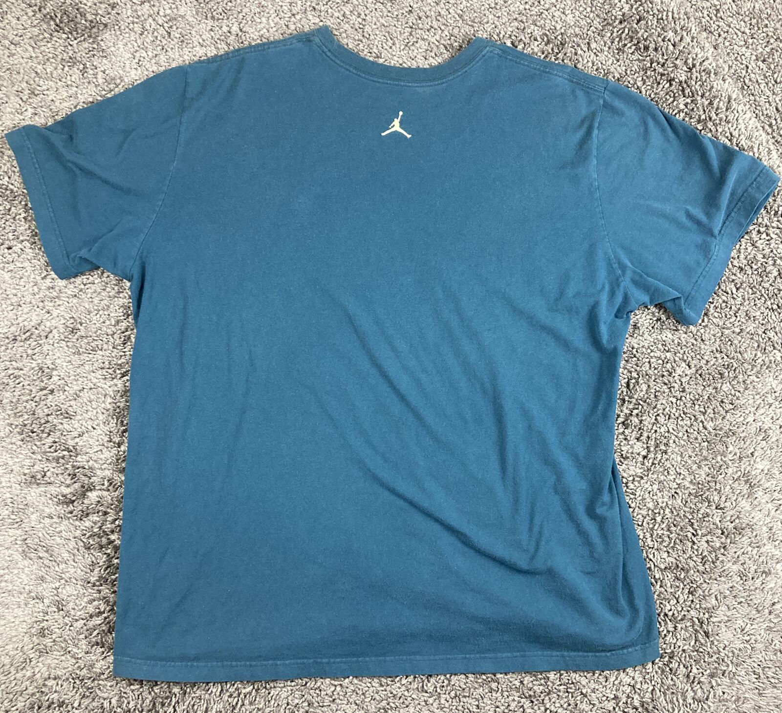 Jordan Jumpman Flight T-Shirt Men's XXL Teal Graphic Logo