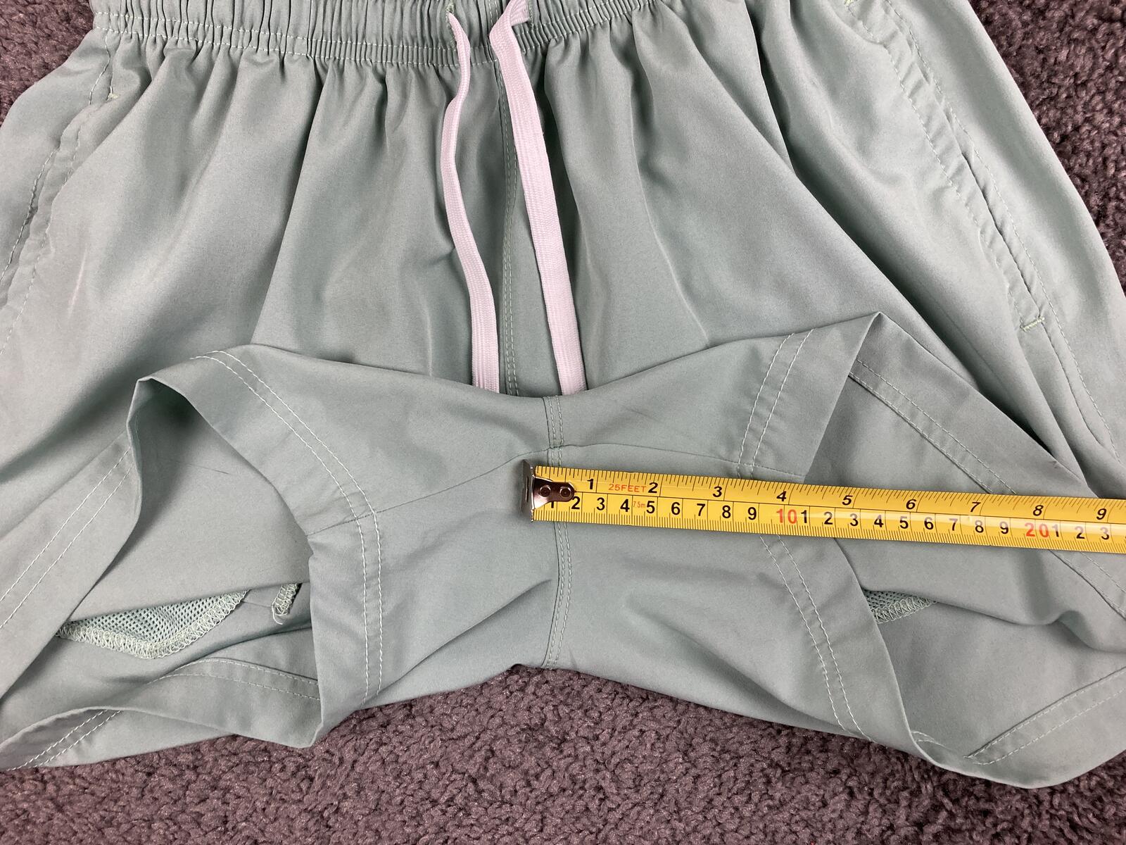 Cove USA Mens Performance Shorts Mint Green Gym Athletic Recycled Poly  Size 30