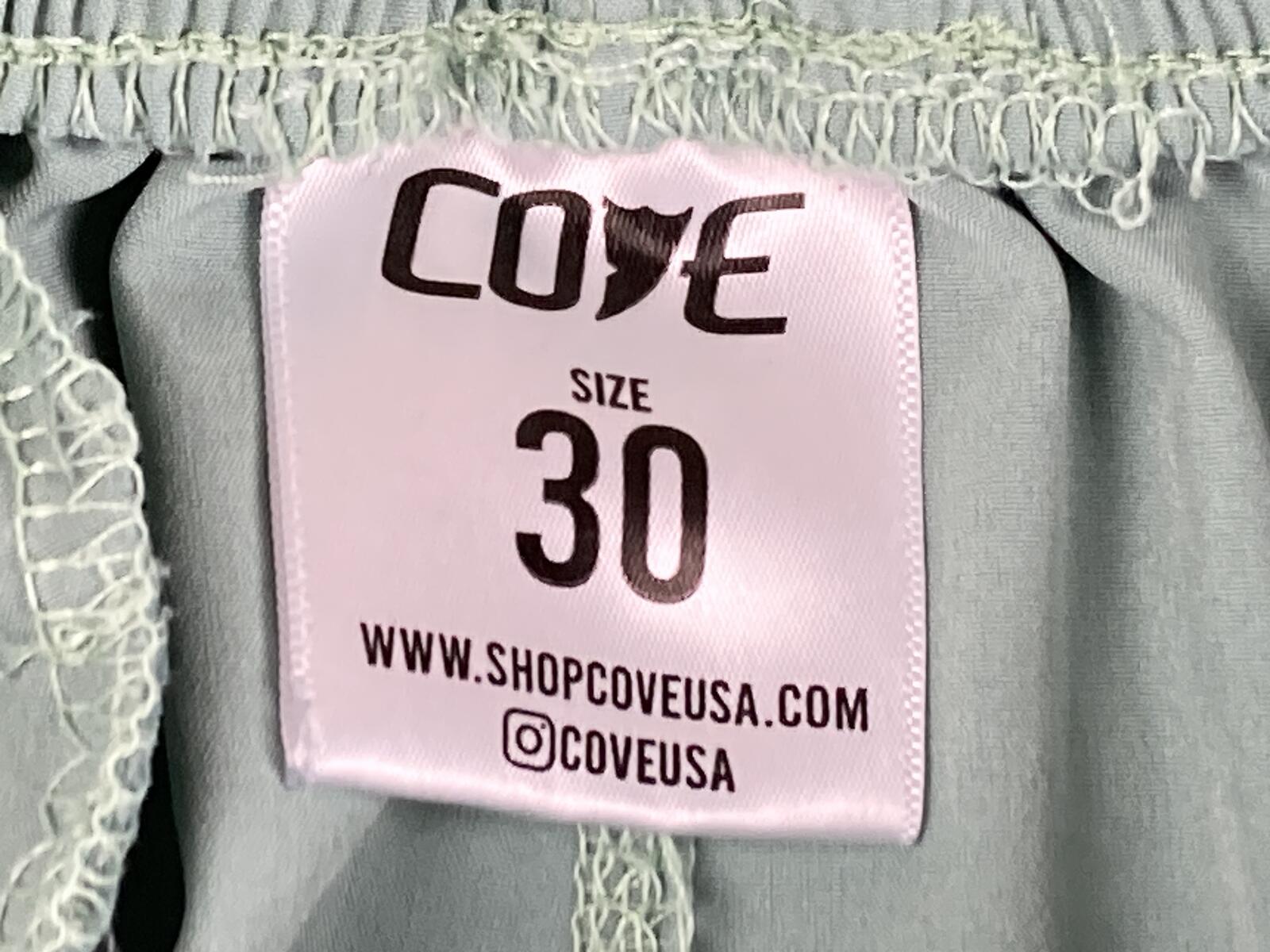 Cove USA Mens Performance Shorts Mint Green Gym Athletic Recycled Poly  Size 30