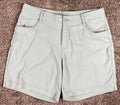 prAna Womens Outdoor Hiking Shorts Standard Fit Blue Green Size 34