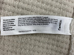 Eileen Fisher Open Front Cardigan Sweater Ivory Organic Cotton Waffle Knit Sz M