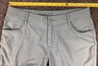 prAna Womens Outdoor Hiking Shorts Standard Fit Blue Green Size 34