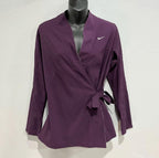 Nike Dri-FIT Womens Purple Kimono Wrap Jacket Cardigan Tie Belt Athletic  Sz S