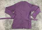 Nike Dri-FIT Womens Purple Kimono Wrap Jacket Cardigan Tie Belt Athletic  Sz S