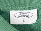 Ford Bronco Christmas Tree Cropped Sweatshirt Women's  Green Graphic Crew Sz L