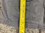 Caslon Utility Jacket Gray Full Zip Drawstring Waist Women’s Size M
