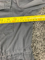 Caslon Utility Jacket Gray Full Zip Drawstring Waist Women’s Size M