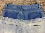 Tenth Series Double You Jeans Two-Tone Double-Waist Sz 2XL Y2K Inspired