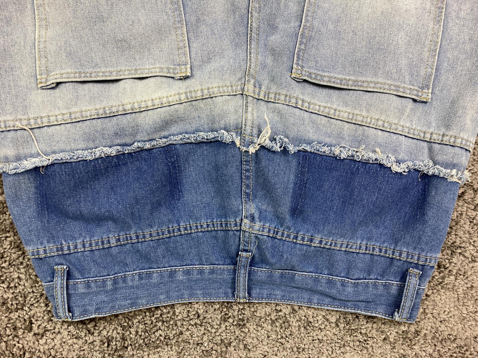 Tenth Series Double You Jeans Two-Tone Double-Waist Sz 2XL Y2K Inspired