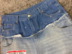 Tenth Series Double You Jeans Two-Tone Double-Waist Sz 2XL Y2K Inspired
