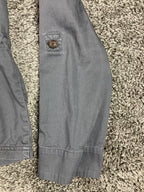 Caslon Utility Jacket Gray Full Zip Drawstring Waist Women’s Size M