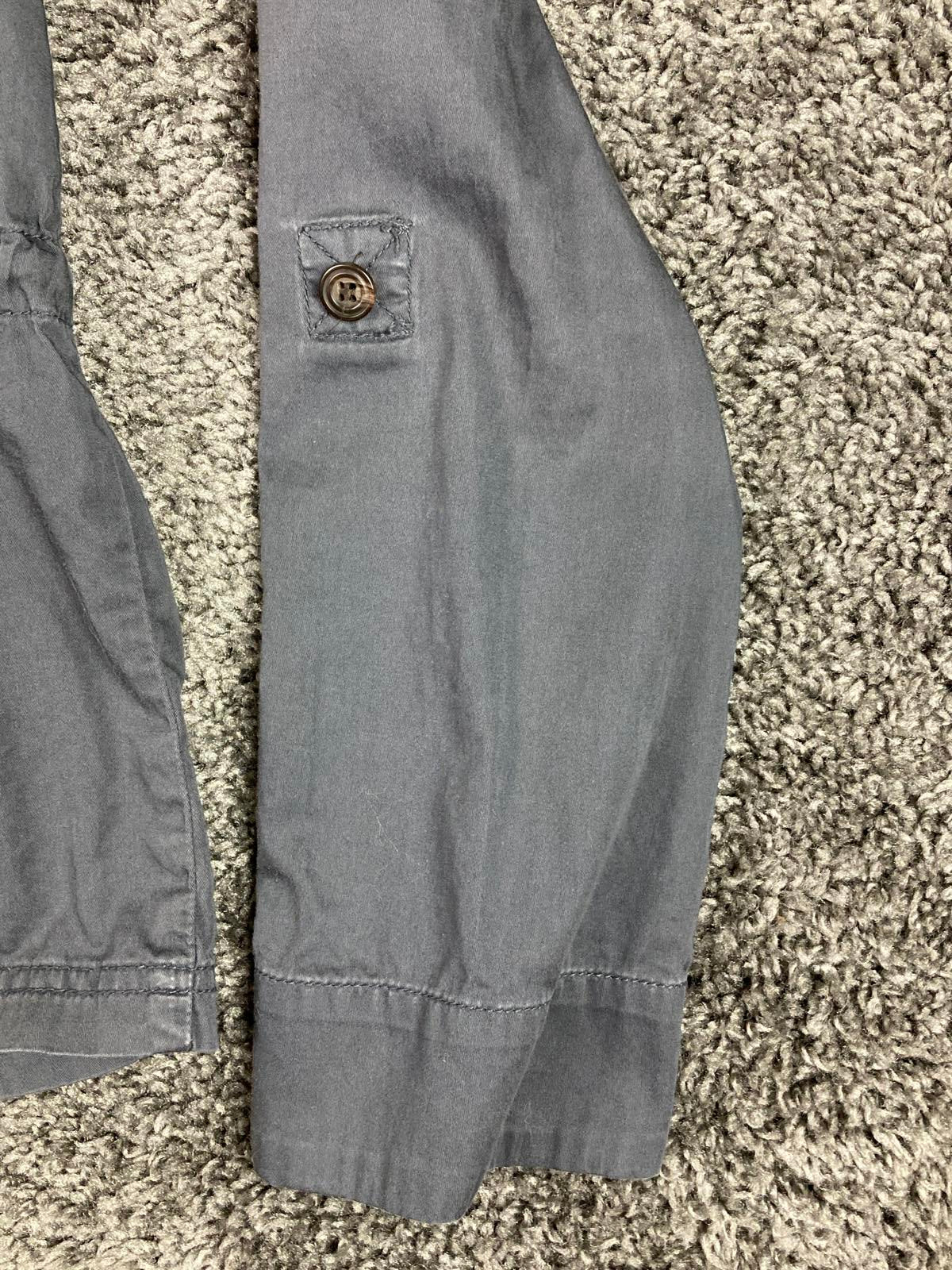 Caslon Utility Jacket Gray Full Zip Drawstring Waist Women’s Size M