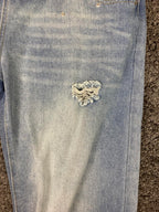 Tenth Series Double You Jeans Two-Tone Double-Waist Sz 2XL Y2K Inspired