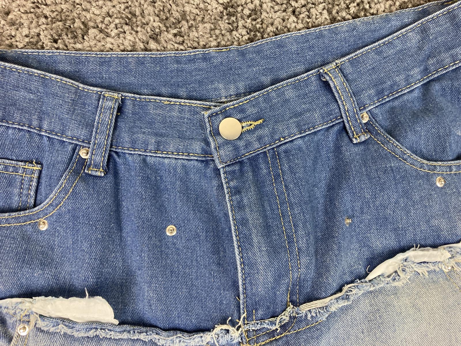 Tenth Series Double You Jeans Two-Tone Double-Waist Sz 2XL Y2K Inspired