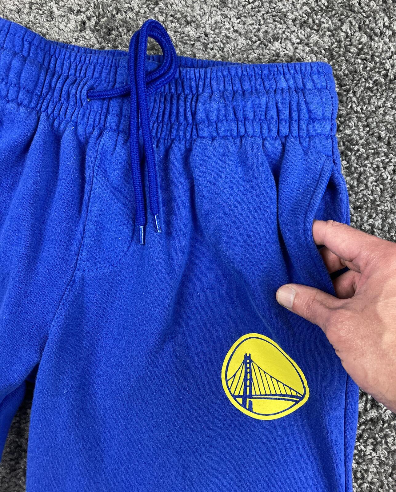 NBA Golden State Warriors Sweatpants Mens Ultra Game Blue Fleece Joggers Pants M