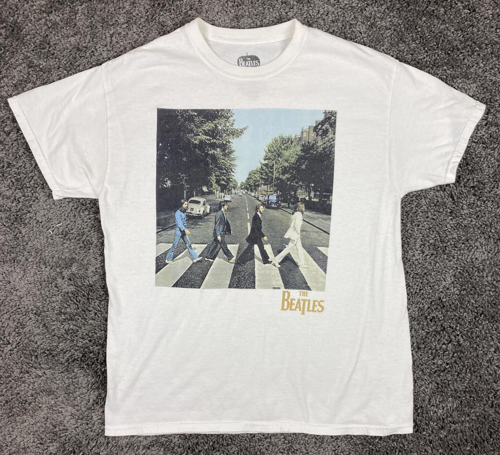 The Beatles T-Shirt Abbey Road White Graphic Unisex Size M/L