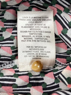 Maeve Anthropologie Sleeveless Ruffle Neck Blouse Women’s Sz S Geometric Cotton