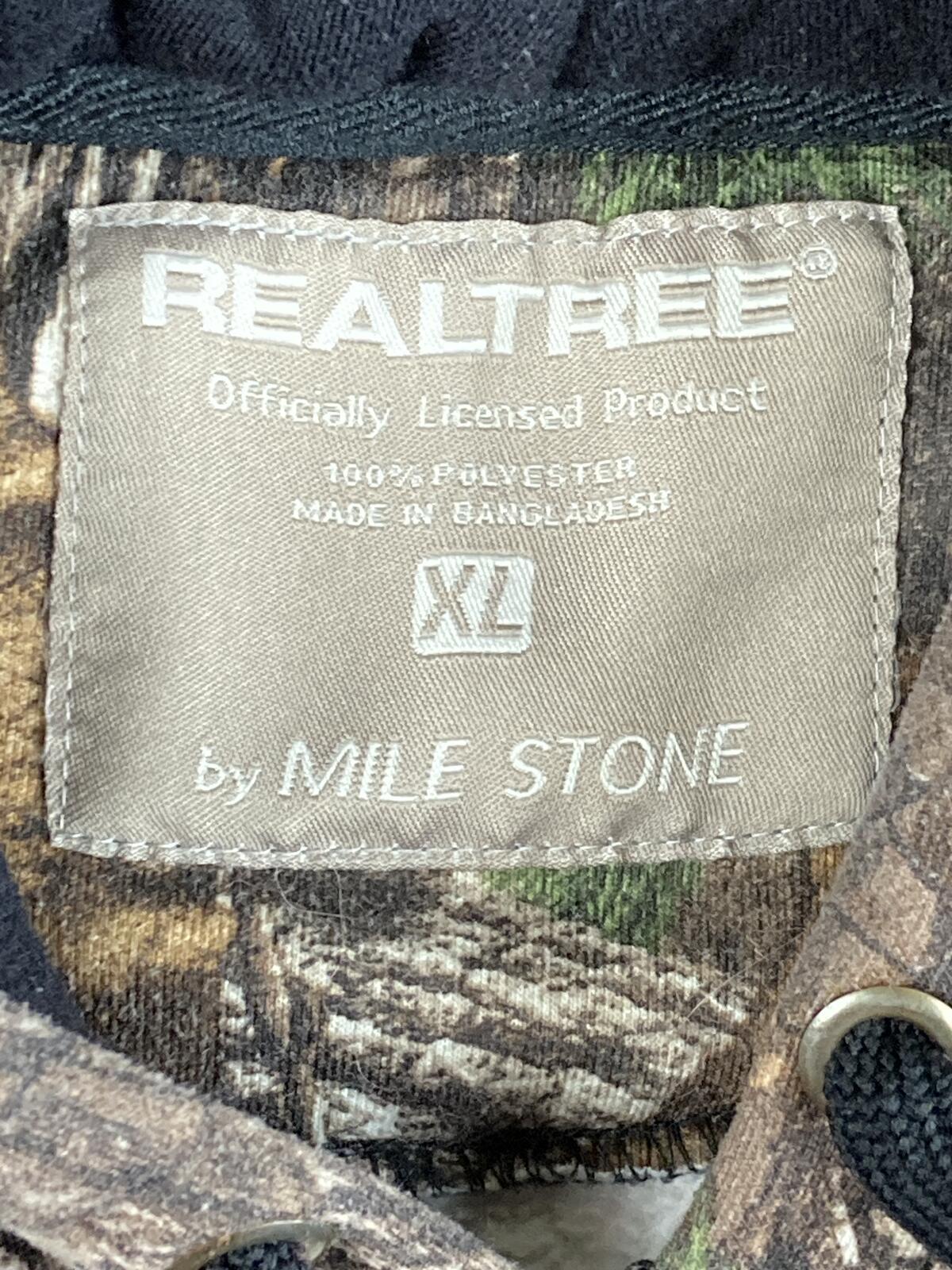 Realtree Camo Hoodie Men's Mile Stone Hunting Camouflage Fleece Sweatshirt Sz XL