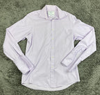 Charles Tyrwhitt Mens Dress Shirt Slim Fit Lavender Cotton French Cuff  15/33