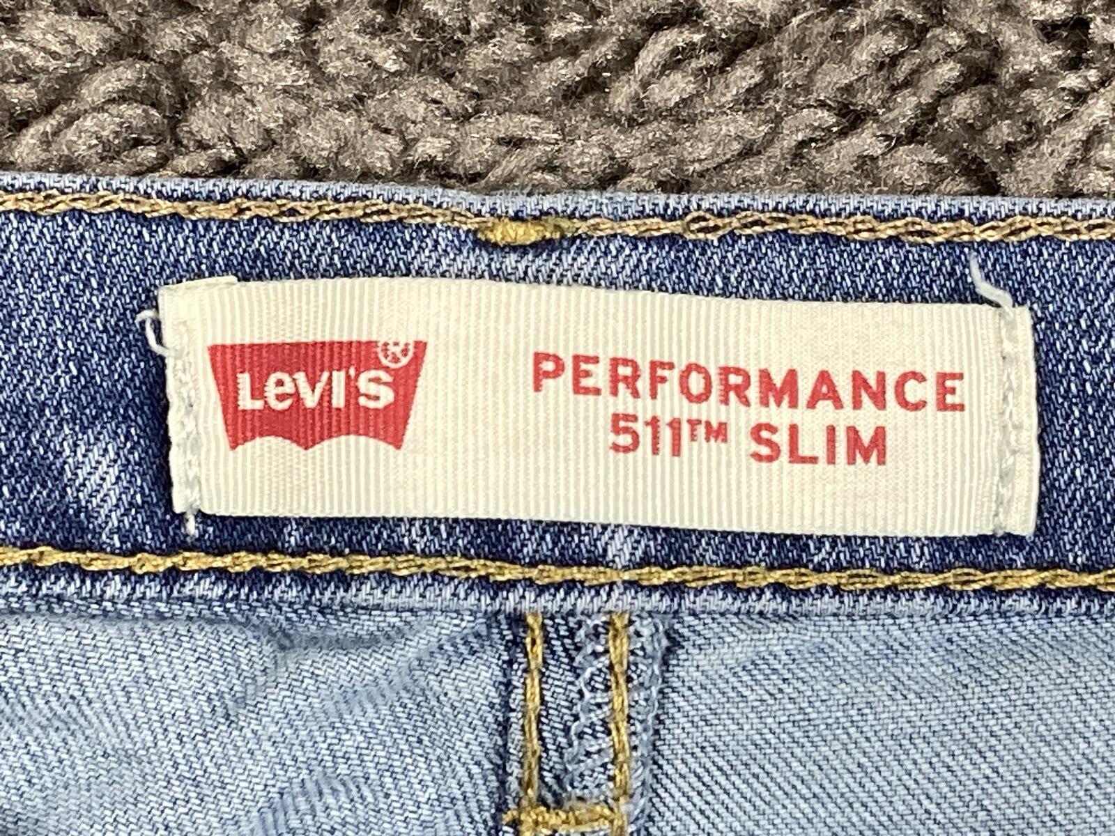 Levi's 511 Jeans Men's Light Wash Slim Performance Stretch Sz 28x28