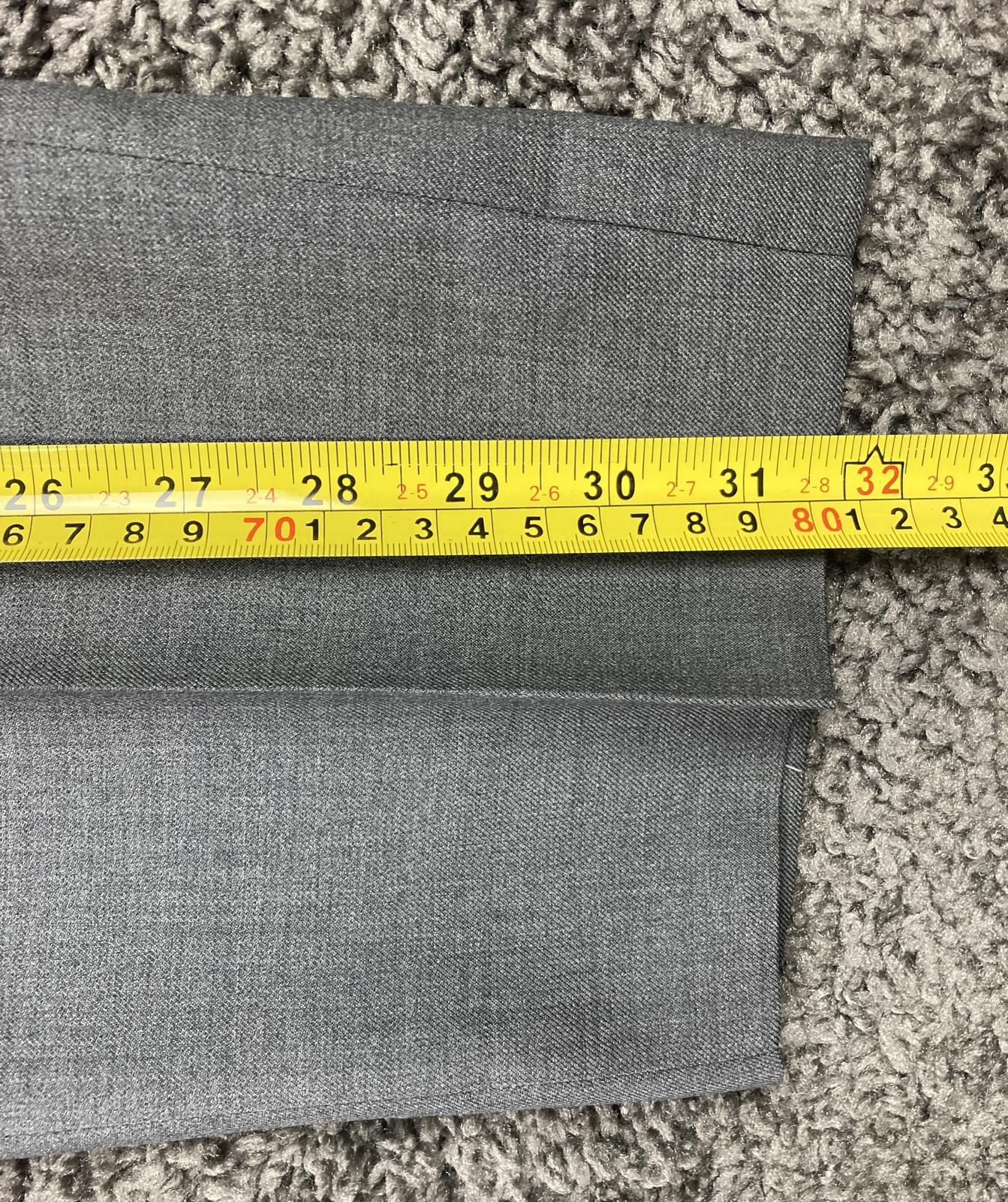 Joseph Abboud Dress Pants Zignone Men's Gray Italy Super 110's 100% Wool Size 38