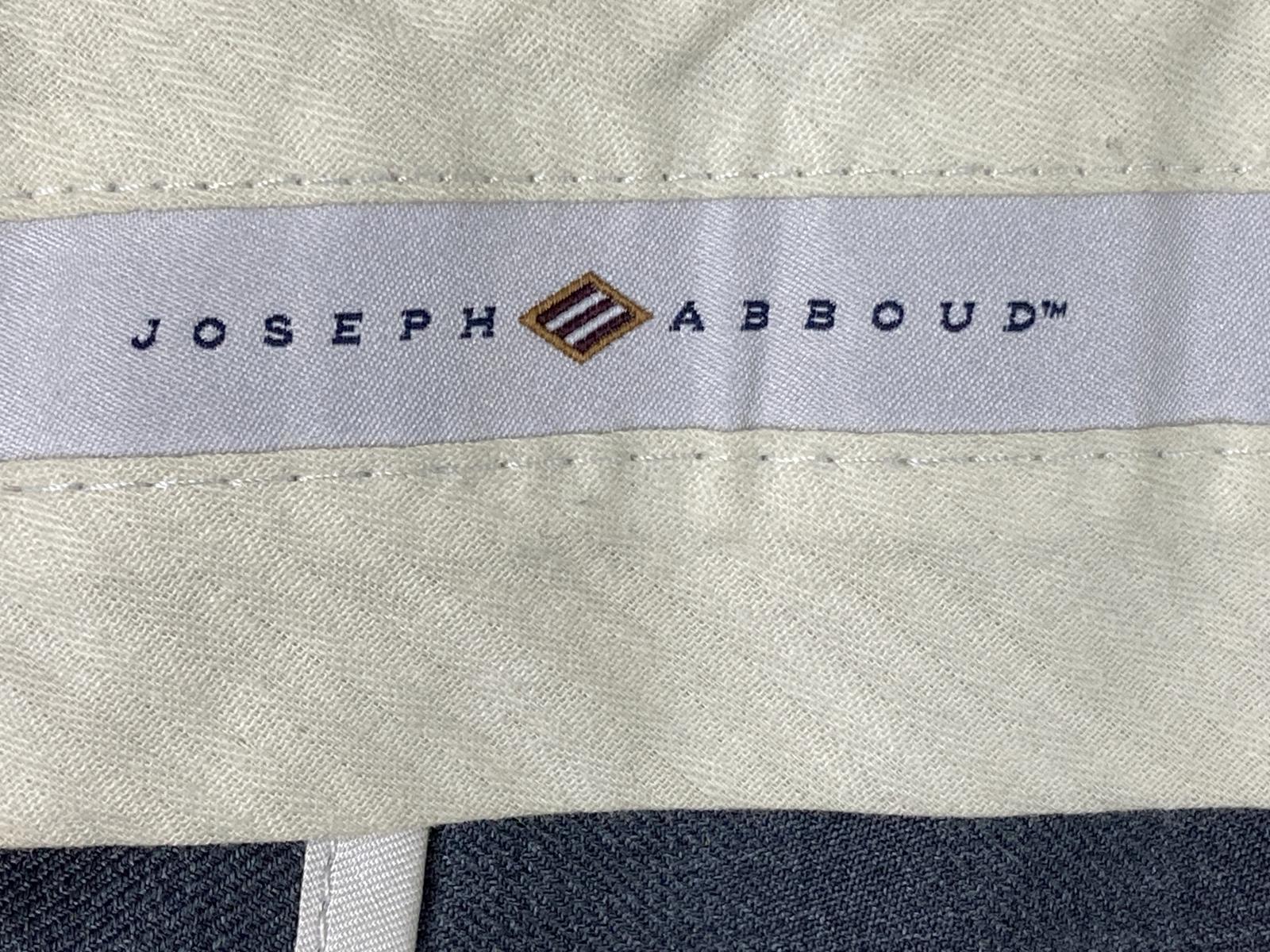 Joseph Abboud Dress Pants Zignone Men's Gray Italy Super 110's 100% Wool Size 38