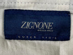 Joseph Abboud Dress Pants Zignone Men's Gray Italy Super 110's 100% Wool Size 38