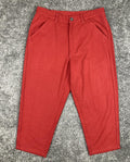 Comme des Garçons SHIRT Cropped Wool Pants Mens Red Made in France Size S
