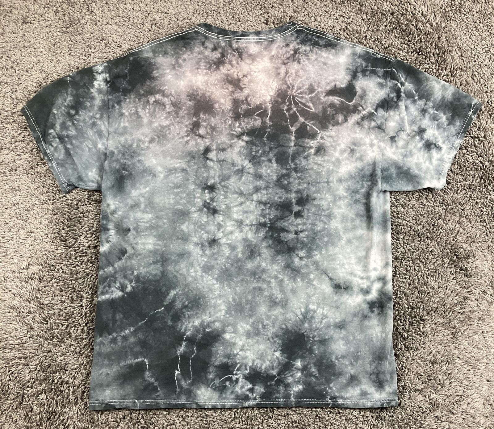 NASA T-Shirt Astronaut Tie Dye Men's Gray Space Graphic Sz XL