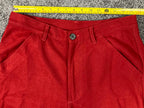 Comme des Garçons SHIRT Cropped Wool Pants Mens Red Made in France Size S