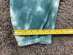 Vans Women Cloud Wash Sweatpants Teal Tie Dye Fleece Relaxed Joggers Sz XL