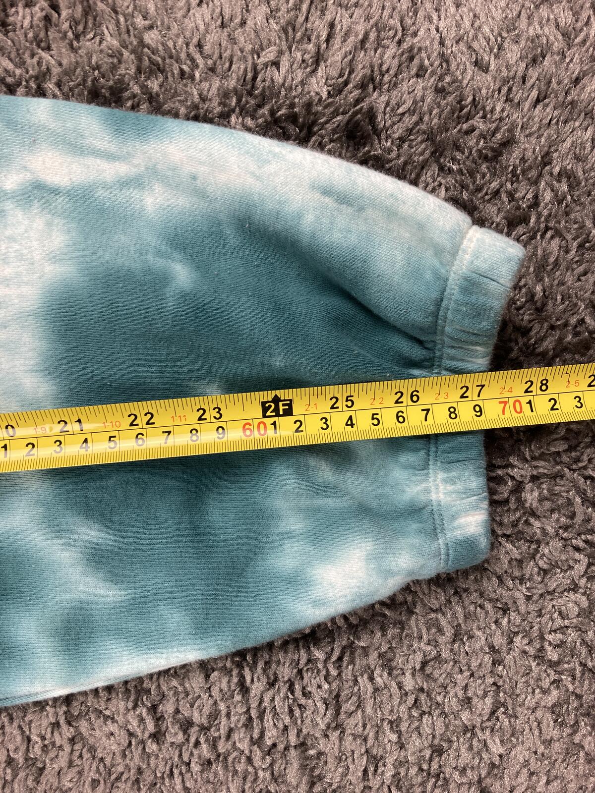 Vans Women Cloud Wash Sweatpants Teal Tie Dye Fleece Relaxed Joggers Sz XL