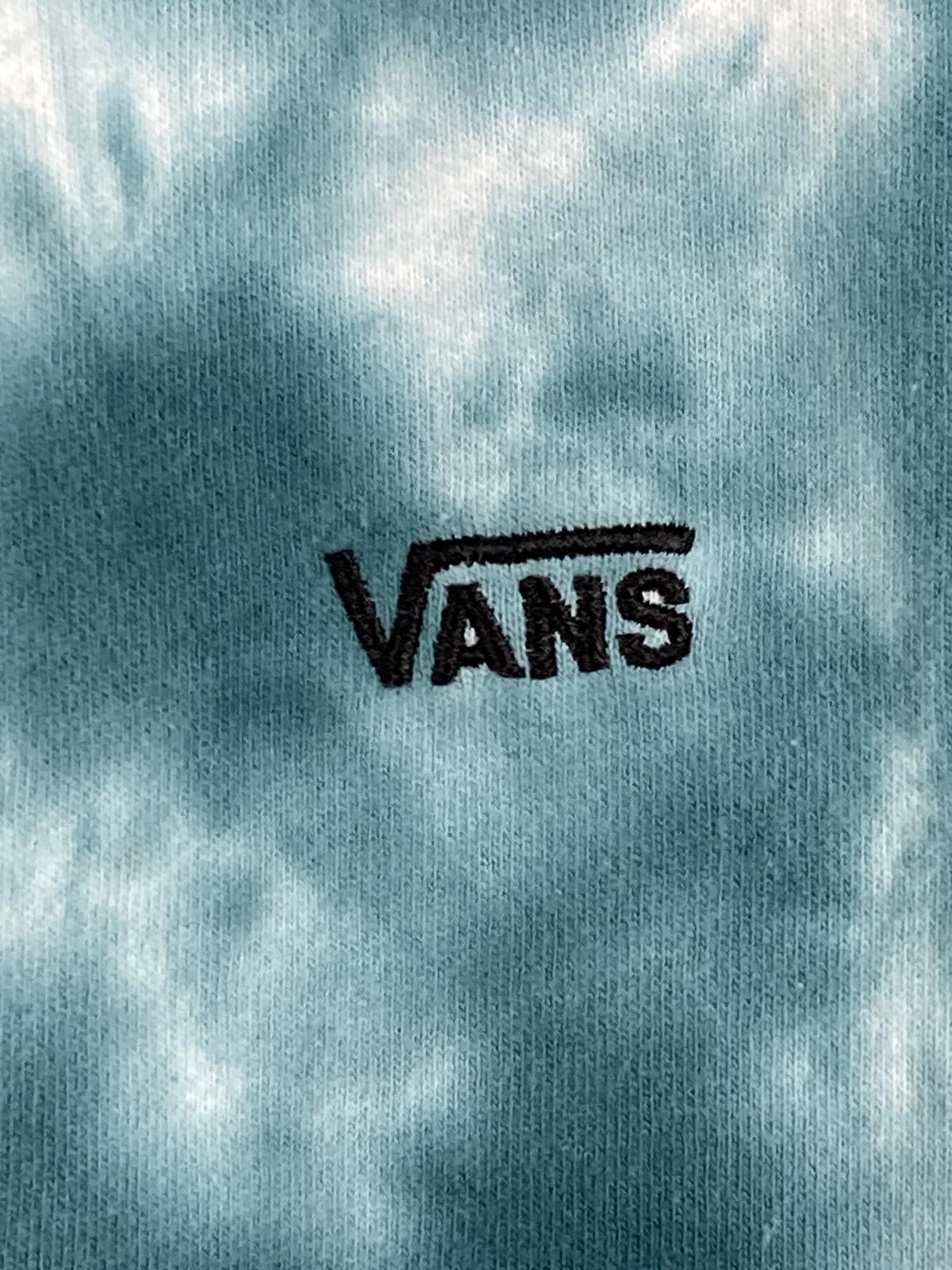 Vans Women Cloud Wash Sweatpants Teal Tie Dye Fleece Relaxed Joggers Sz XL