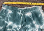 Vans Women Cloud Wash Sweatpants Teal Tie Dye Fleece Relaxed Joggers Sz XL