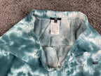 Vans Women Cloud Wash Sweatpants Teal Tie Dye Fleece Relaxed Joggers Sz XL