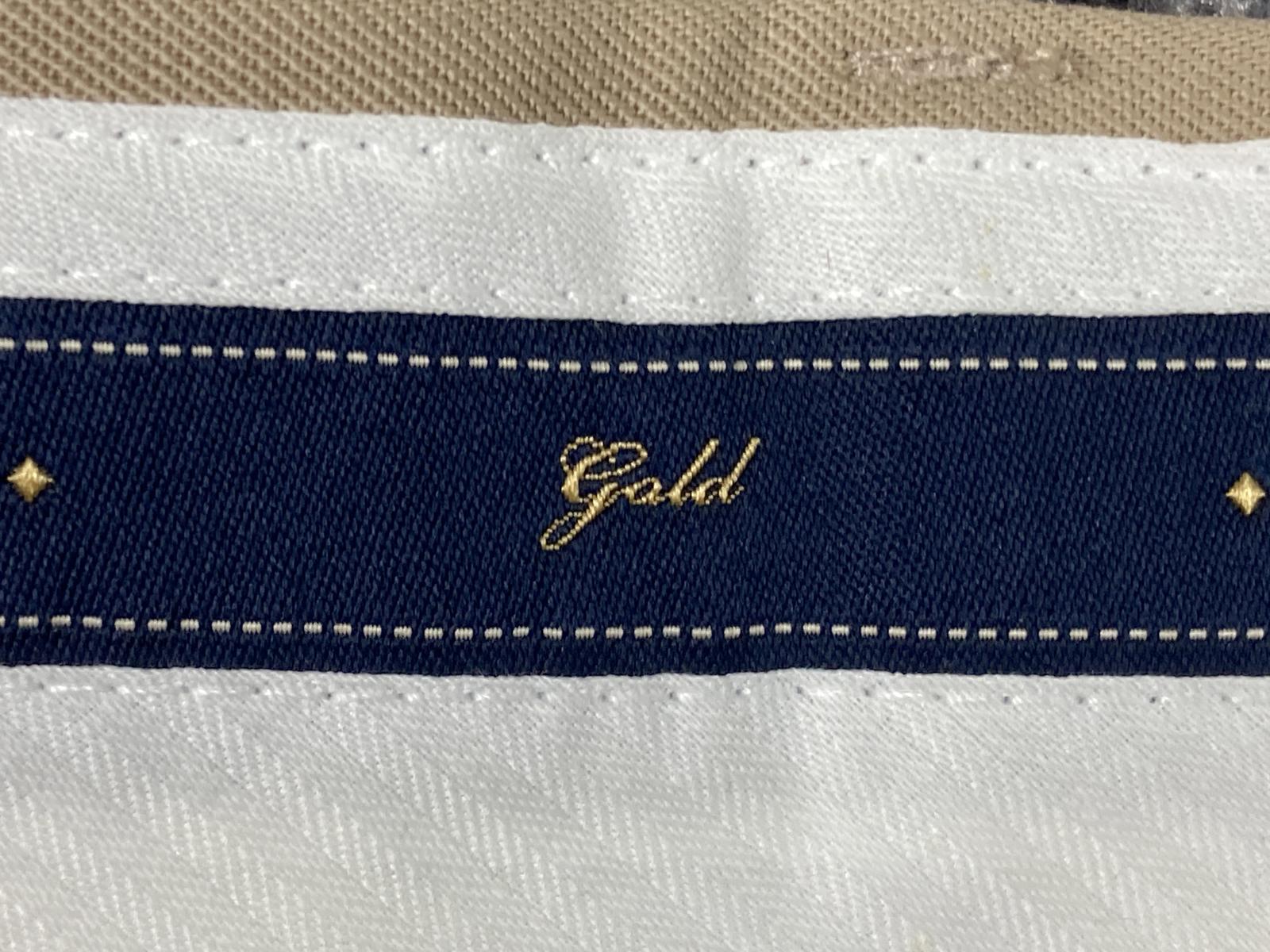 Joseph & Feiss Dress Pants Men's Pleated Tan Cuffed 100% Gold Wool Size 42x32