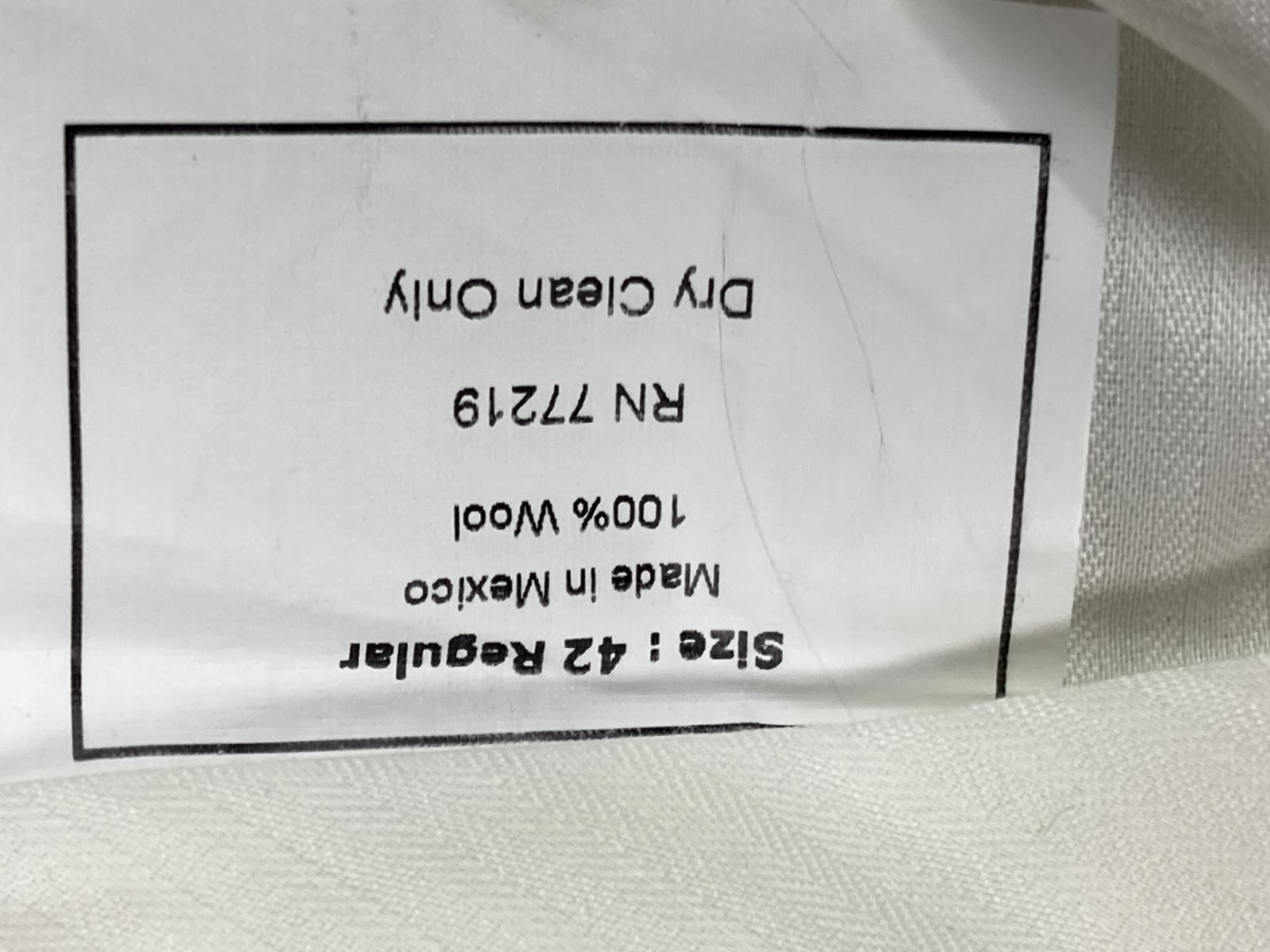 Joseph & Feiss Dress Pants Men's Pleated Tan Cuffed 100% Gold Wool Size 42x32