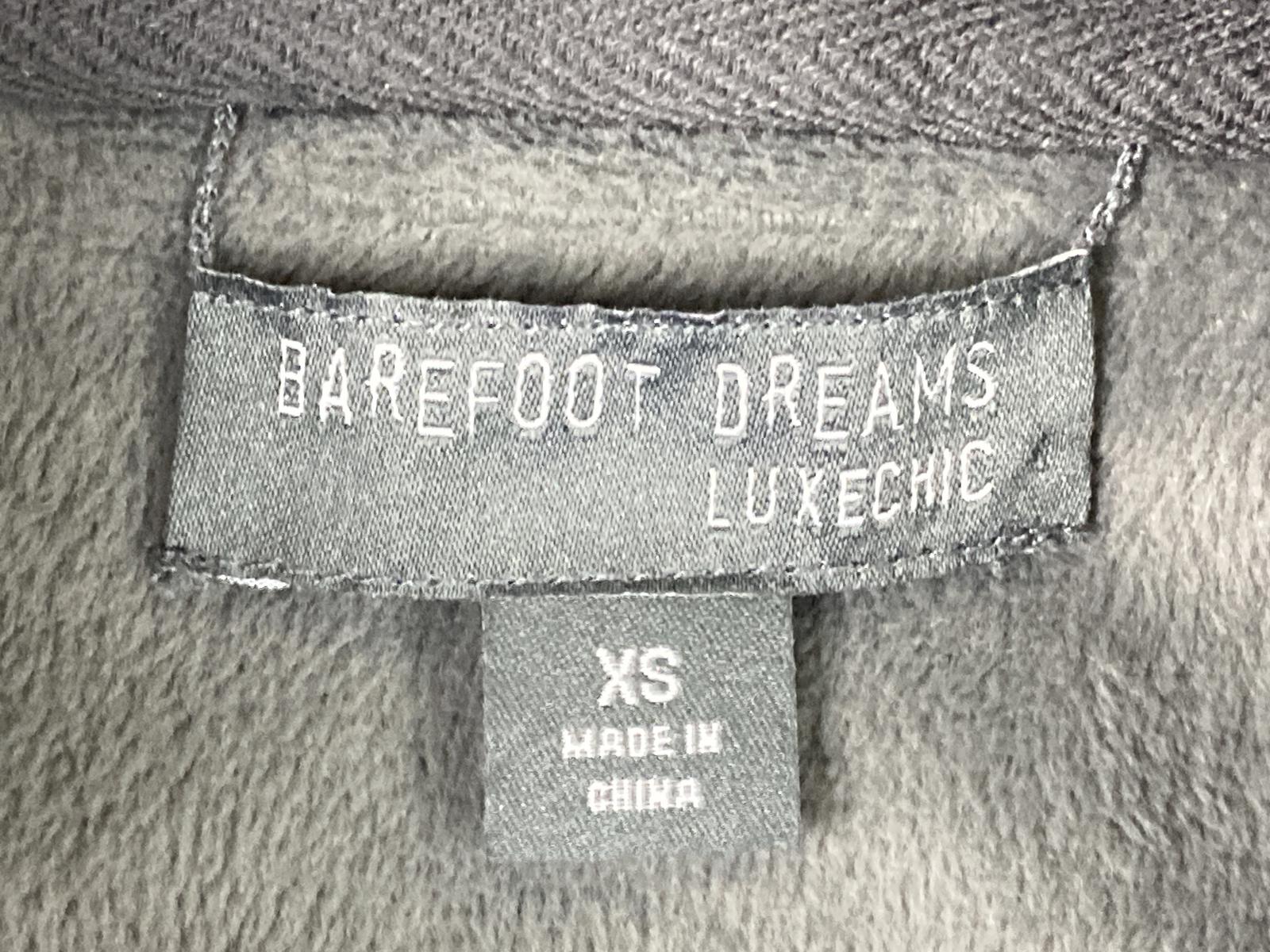 Barefoot Dreams LuxeChic Pullover Gray Cowl Neck Women Sz XS