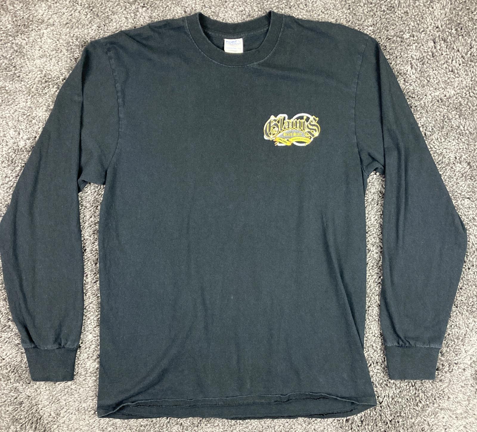 Glamis Beach Store Long Sleeve Black T-Shirt 40th Anniversary Men's Sz  L