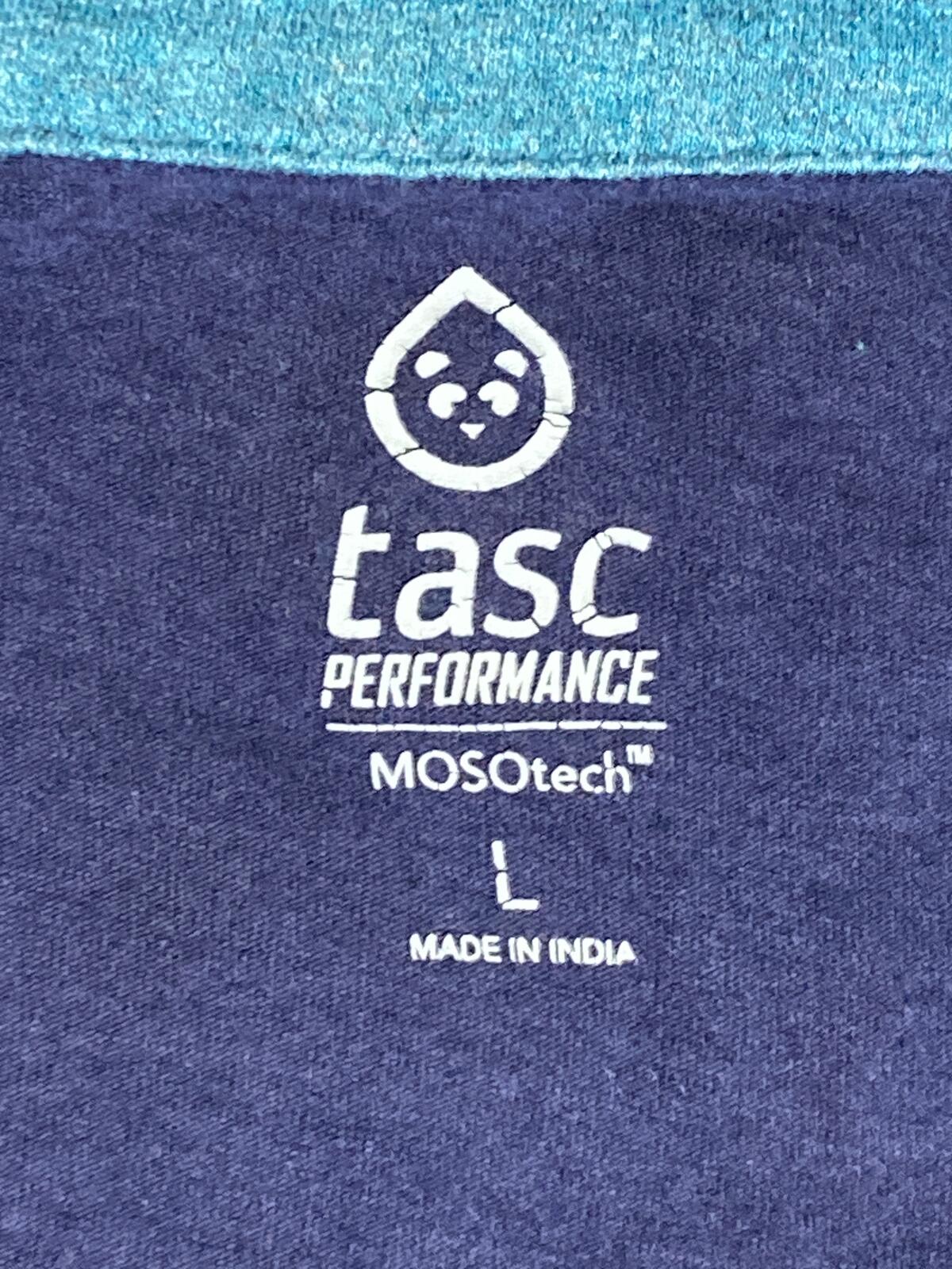 Tasc Performance Men Quarter Zip Pullover Purple Bamboo MOSOtech Sweatshirt SzL