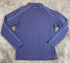 Tasc Performance Men Quarter Zip Pullover Purple Bamboo MOSOtech Sweatshirt SzL