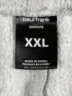 Paul Frank Sweatpants Juniors Gray Wide Leg Julius Monkey Y2K Lounge Pants XXL